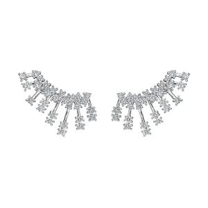 18k Luminus White Gold Earring With 0.63 Cts Vs-Gh Diamonds