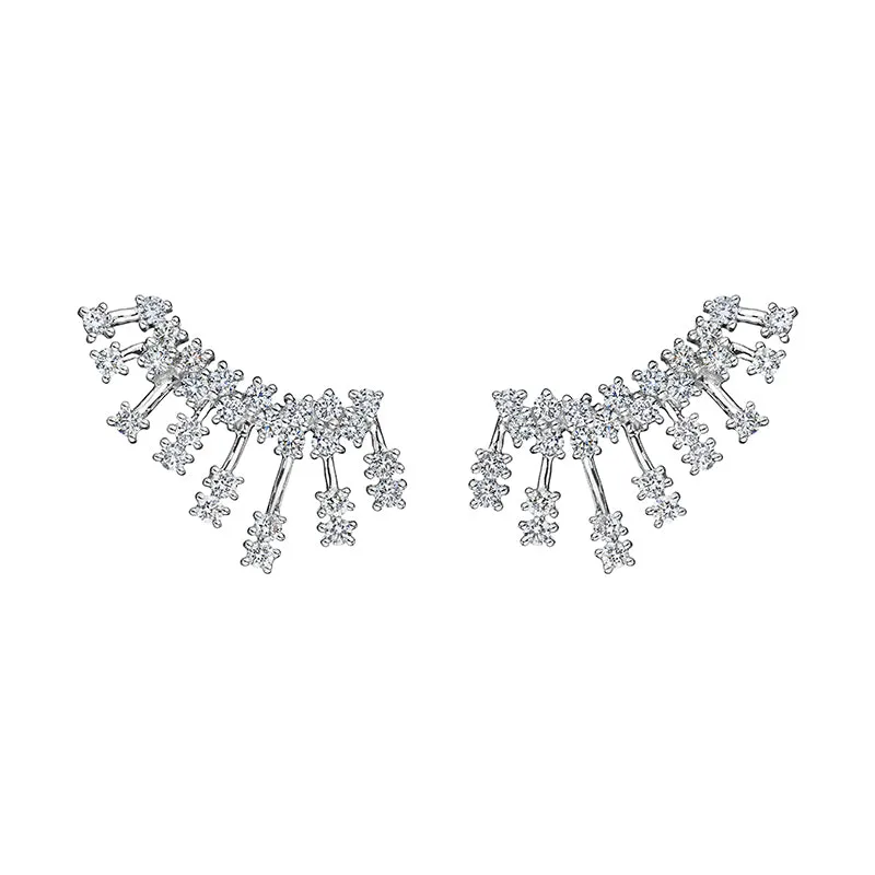 18k Luminus White Gold Earring With 0.63 Cts Vs-Gh Diamonds