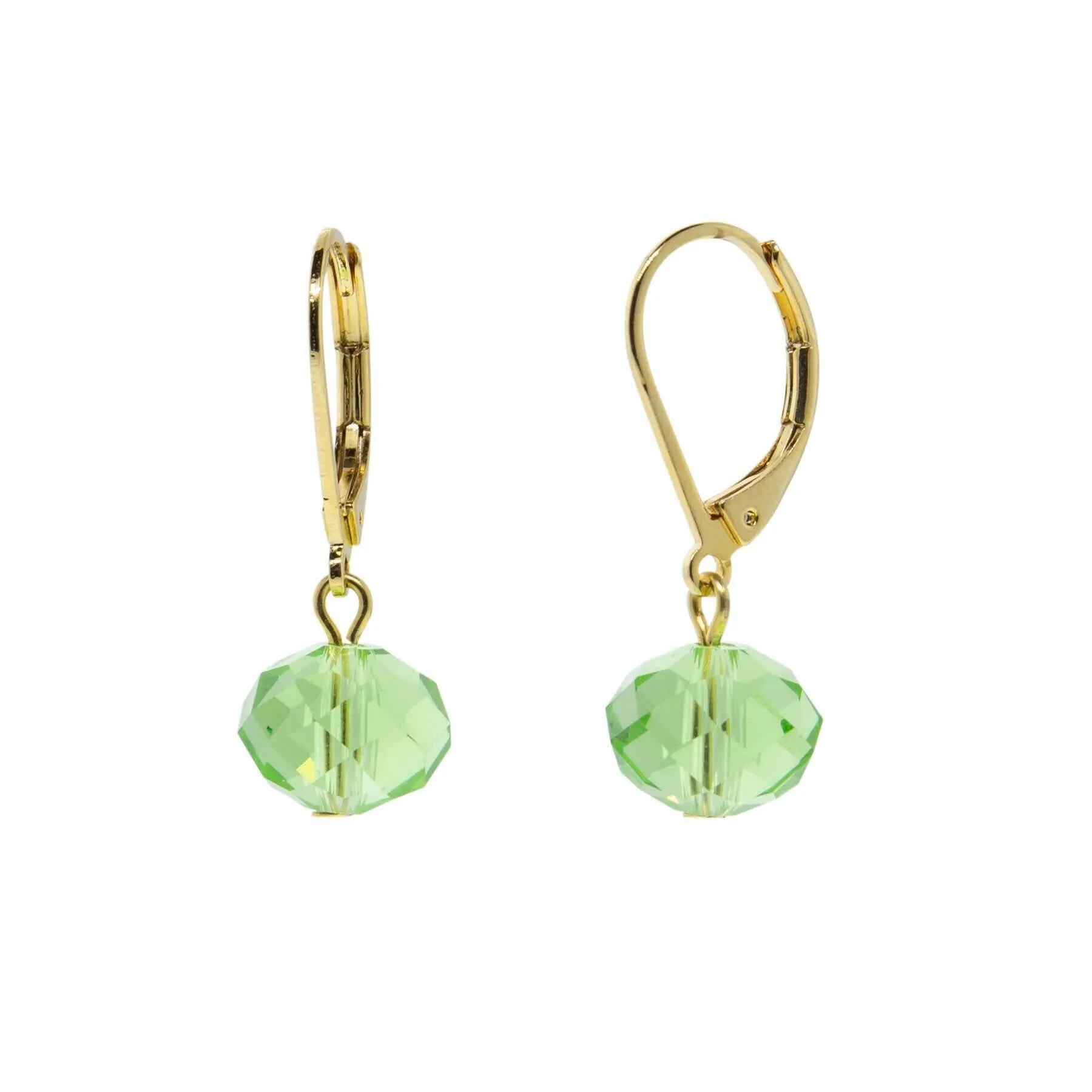 1928 Jewelry Light Green Drop Bead Earrings