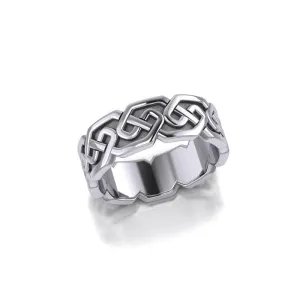 A timeless expression  ~ Sterling Silver Celtic Knotwork Ring TR380