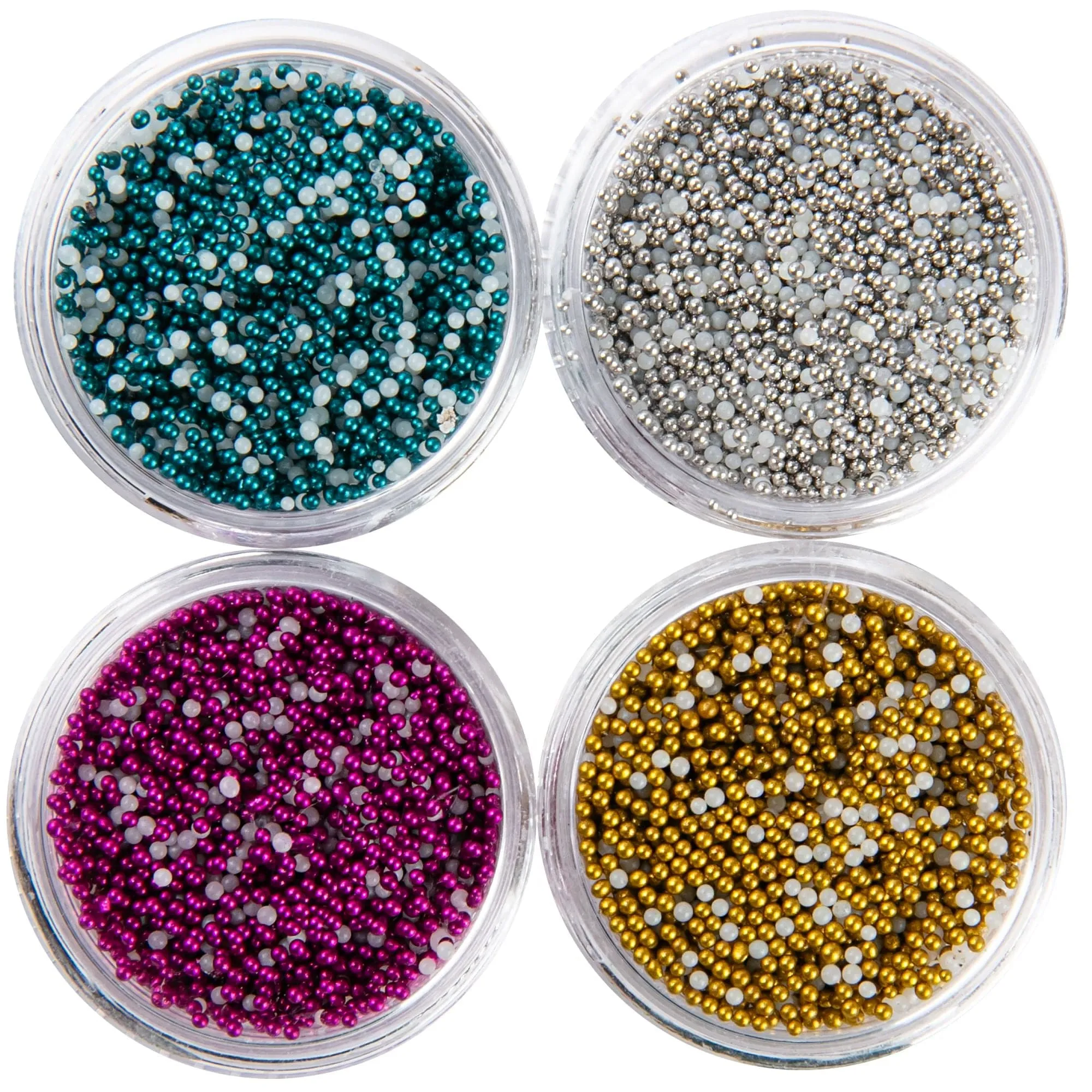 American Crafts Color Pour Resin Mix-Ins-Microbeads 4/Pkg