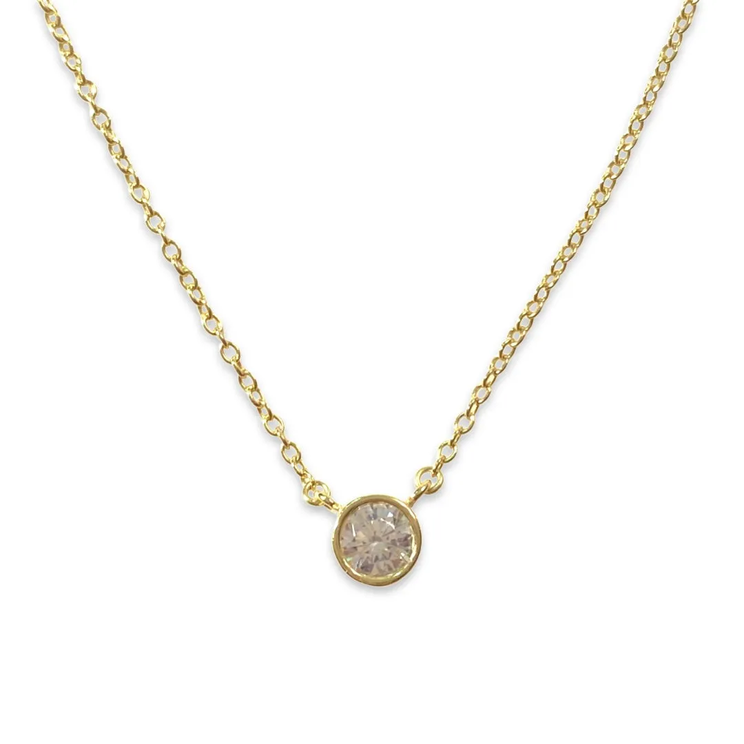 Amy Classic Bezel 0.6cm Necklace