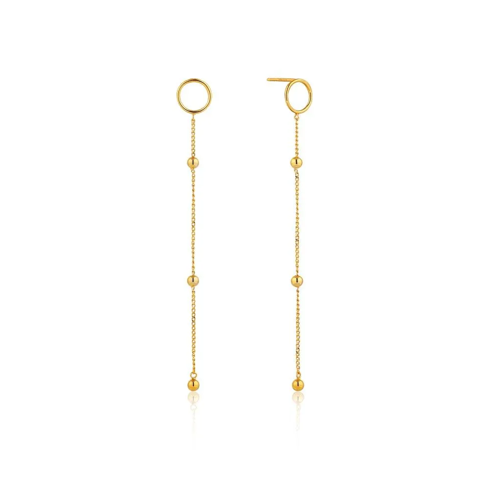 Ania Haie Modern Beaded Drop Earrings - Gold