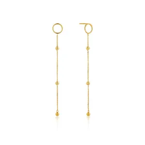 Ania Haie Modern Beaded Drop Earrings - Gold