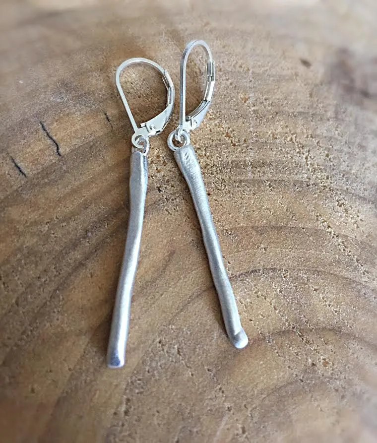 Arctic Blossoms: Icicle Fine Silver Earrings