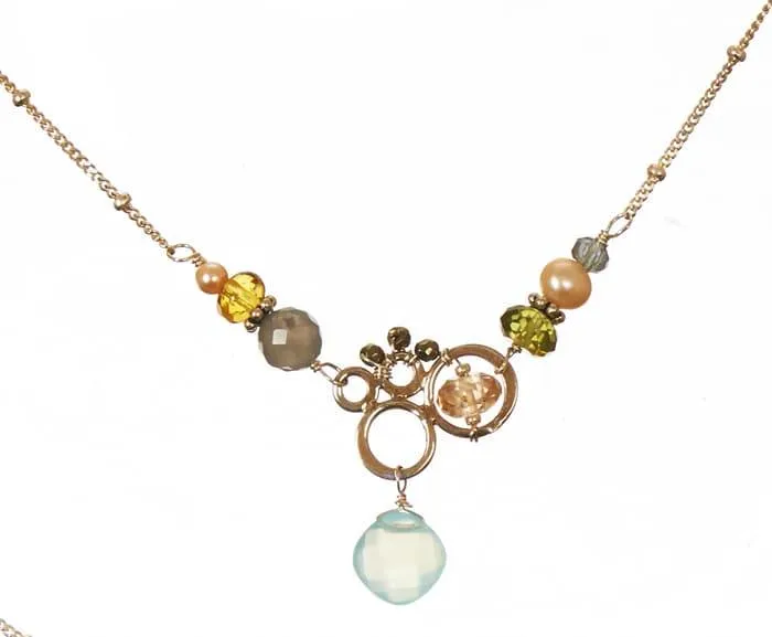 Aria Neutrals Small Bubble Necklace