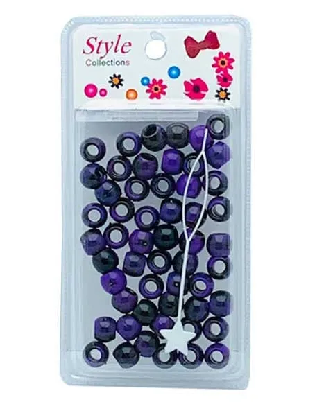 Beauty Collection Style Collection Pattern Beads BD012 Black and Purple