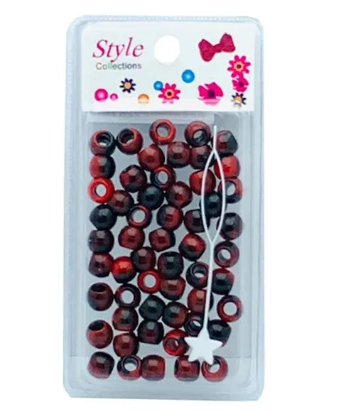 Beauty Collection Style Collection Pattern Beads BD012 Black And Red