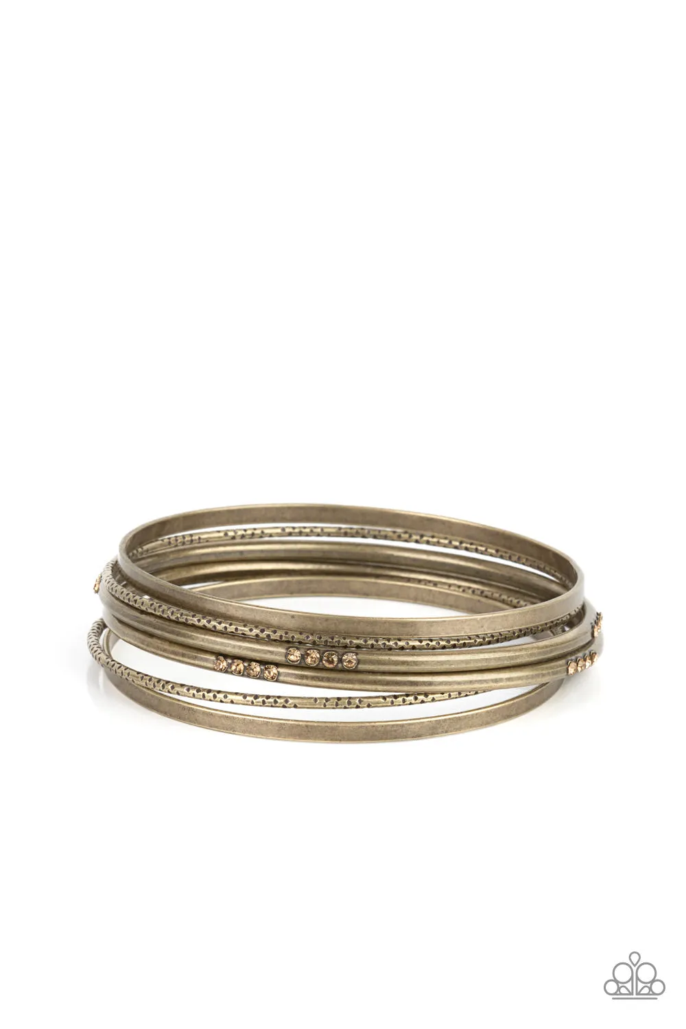 Bracelets Lock, STACK, and Barrel - Brass B2070