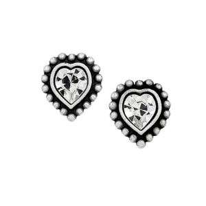 Brighton Women's Shimmer Heart Mini Post Earrings