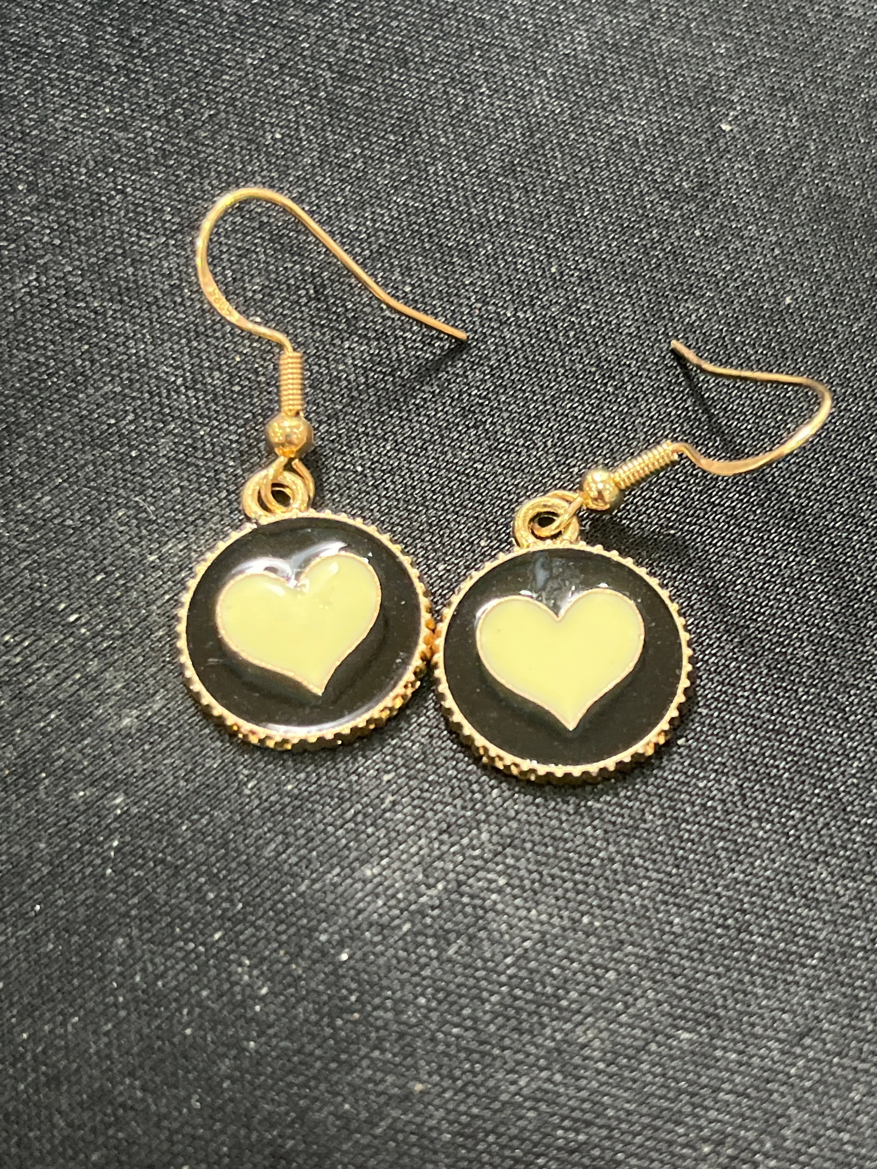 Golden Heart Earrings for Everyday