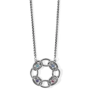 Interlok Chain Stone Ring Necklace