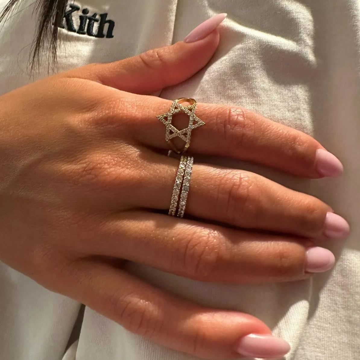 Jewish Star of David CZ Ring