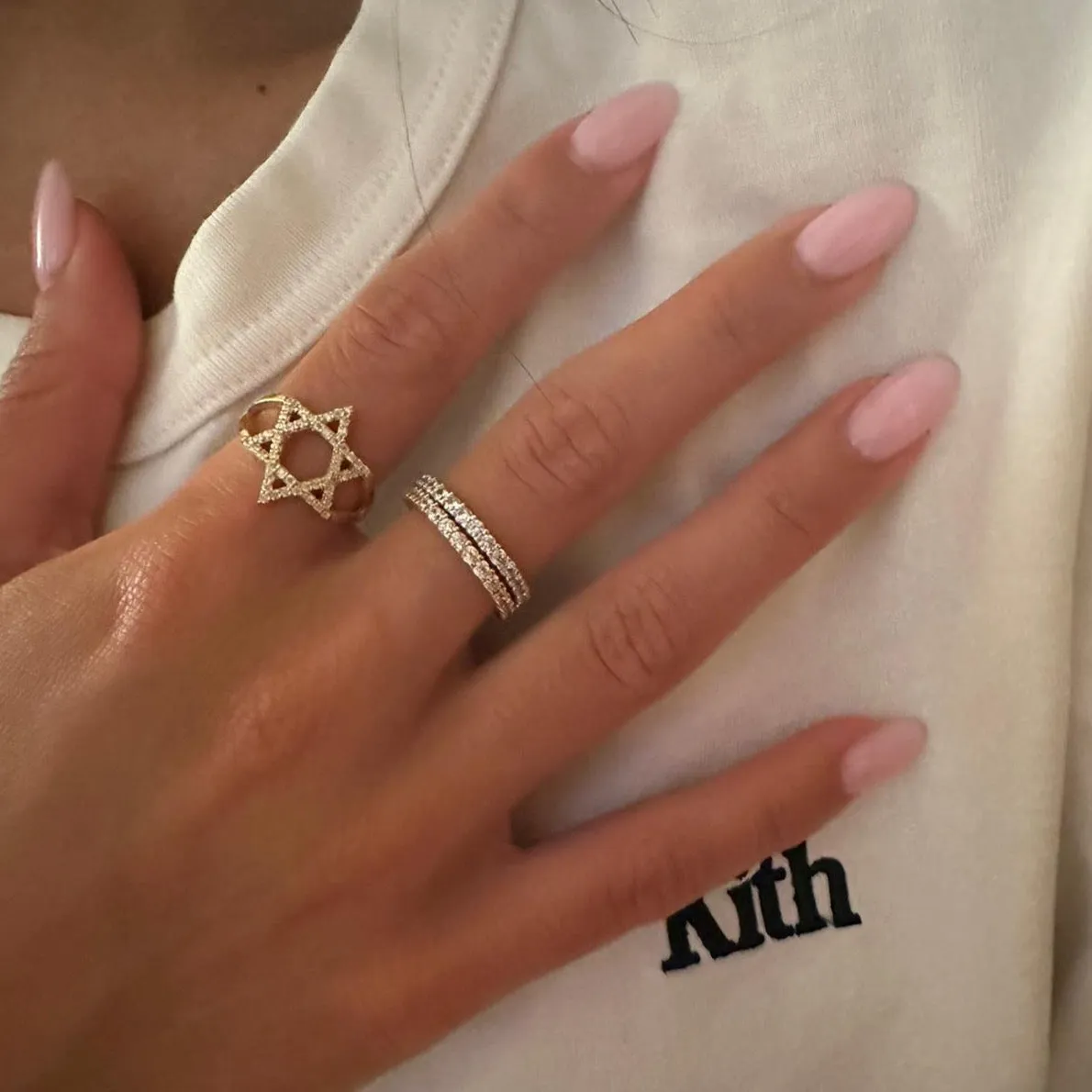 Jewish Star of David CZ Ring