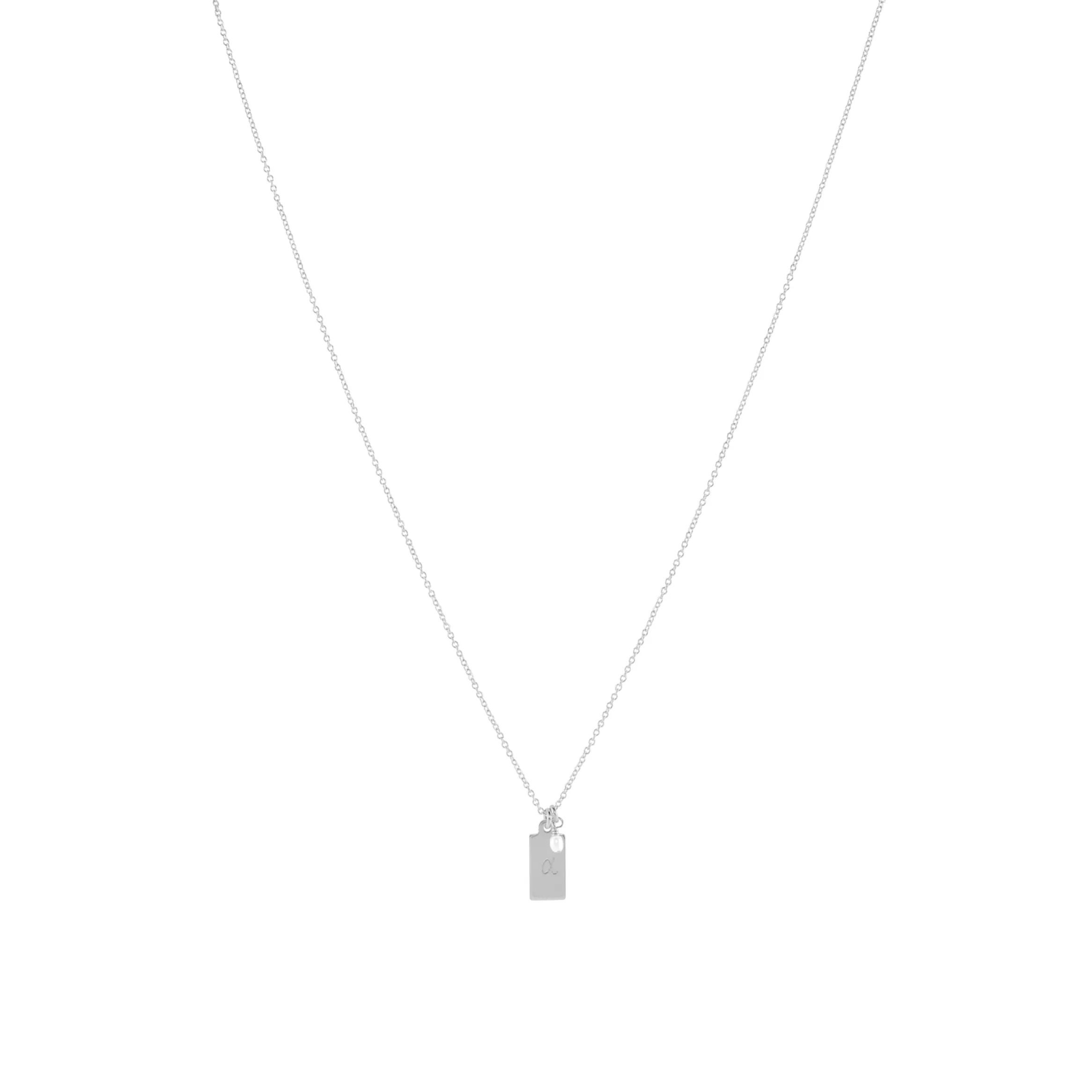 Letter Necklace - Sterling Silver