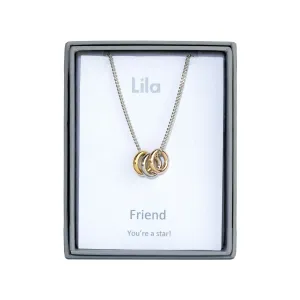 Lila Jewellery Sentiments Friend 3 Rings