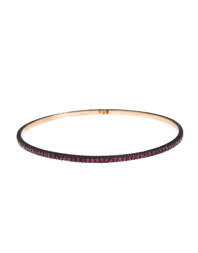 Lilah Pave Ruby Bangle