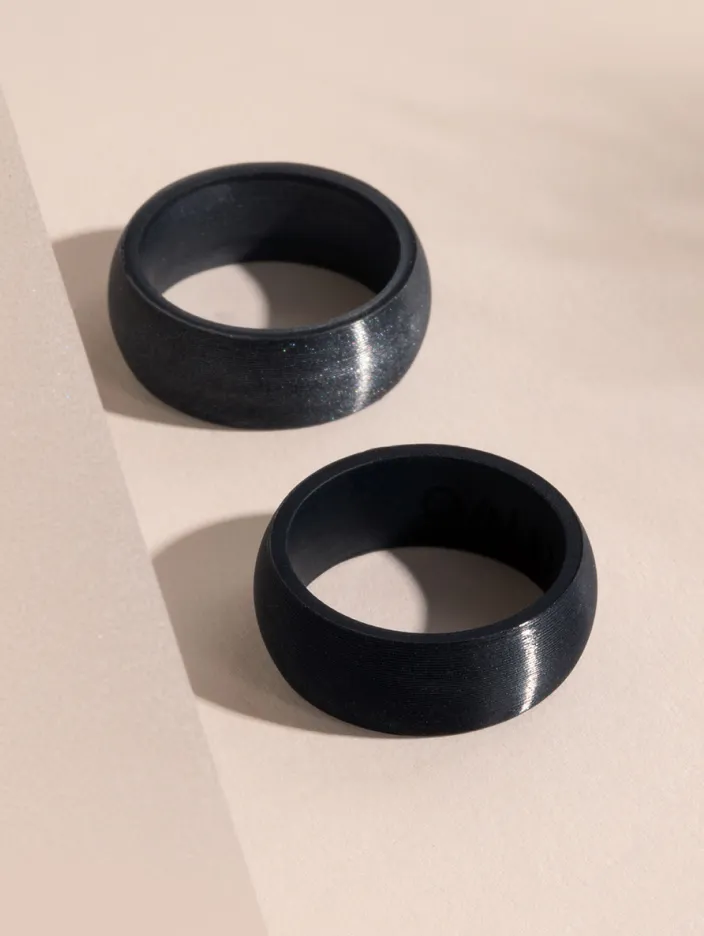 Men's Satin Silicone Ring