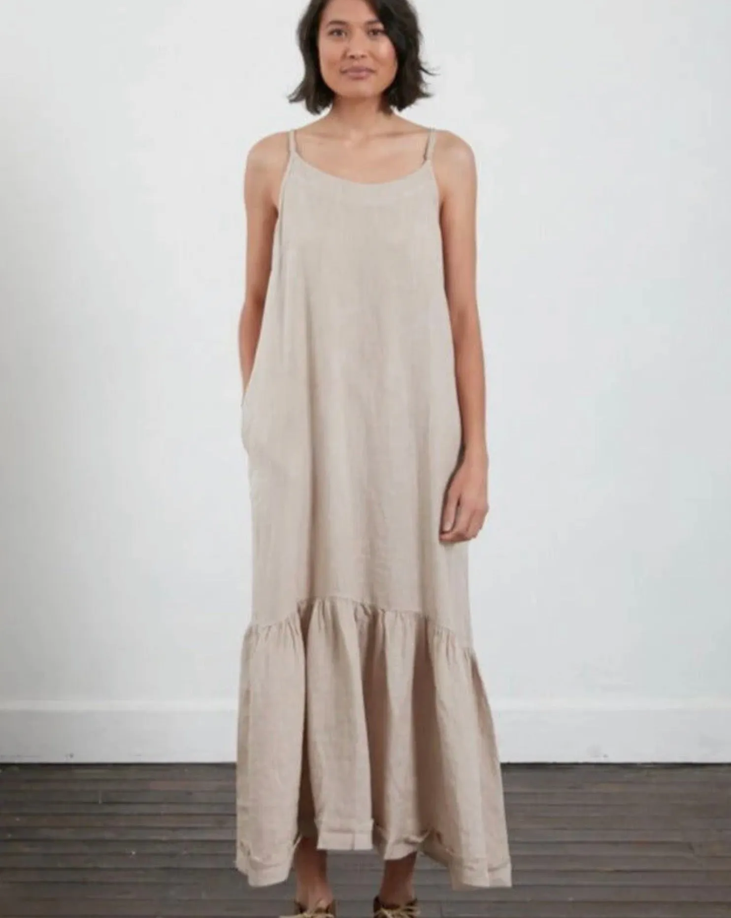 Montaigne Jolie Linen Maxi Dress