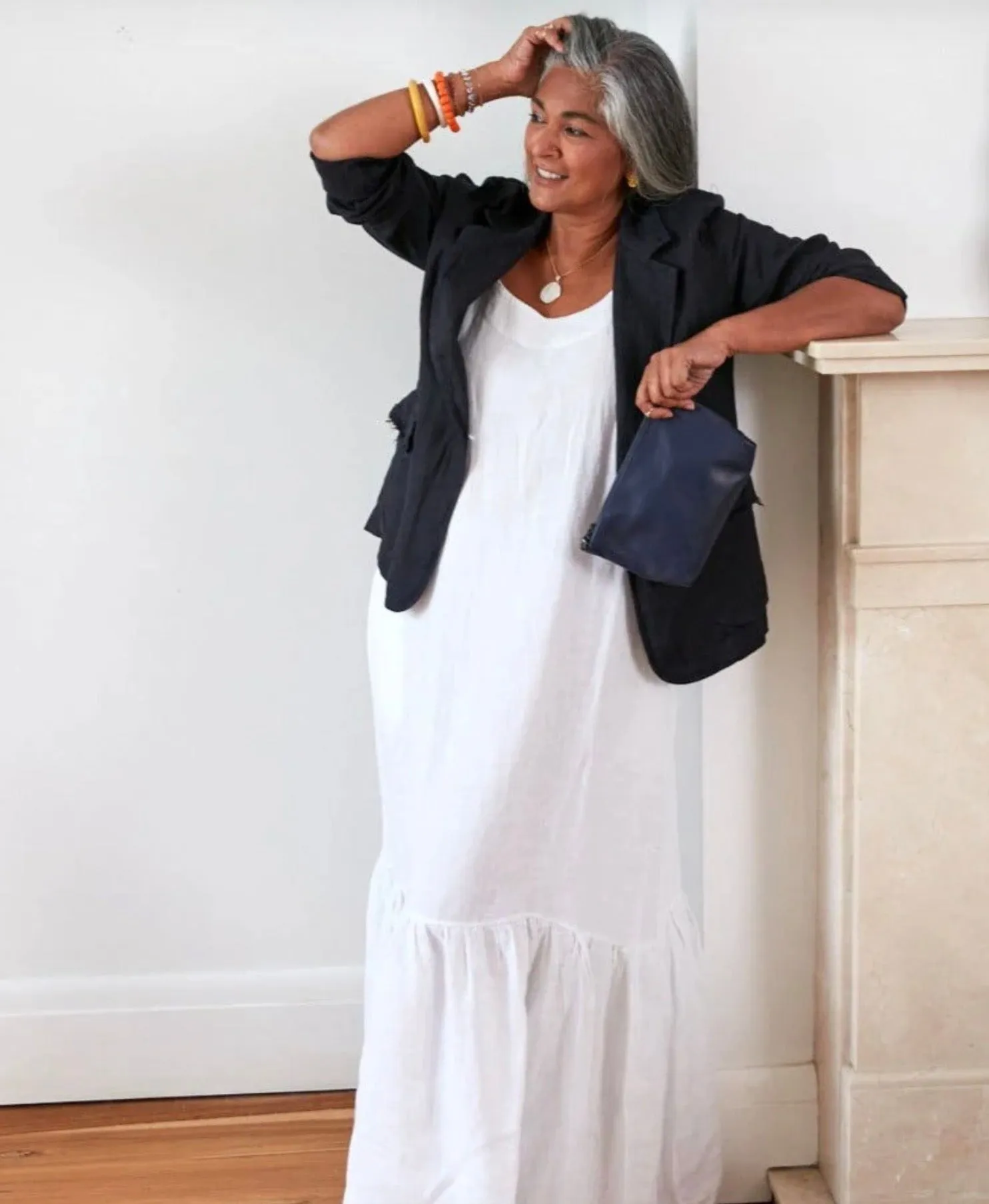 Montaigne Jolie Linen Maxi Dress