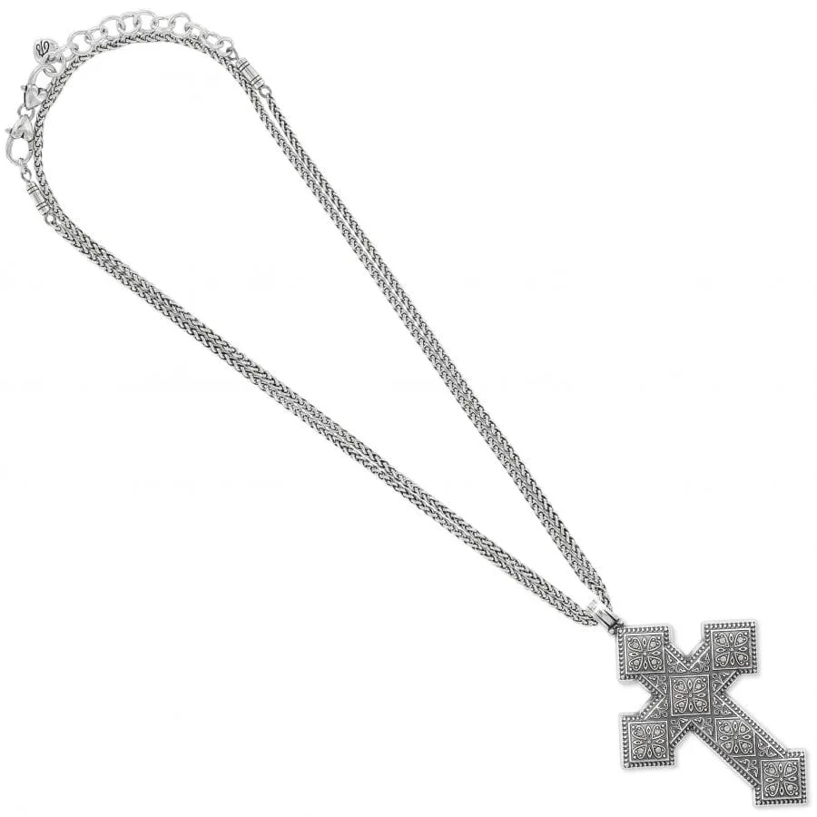 Mumtaz Cross Convertible Long Necklace