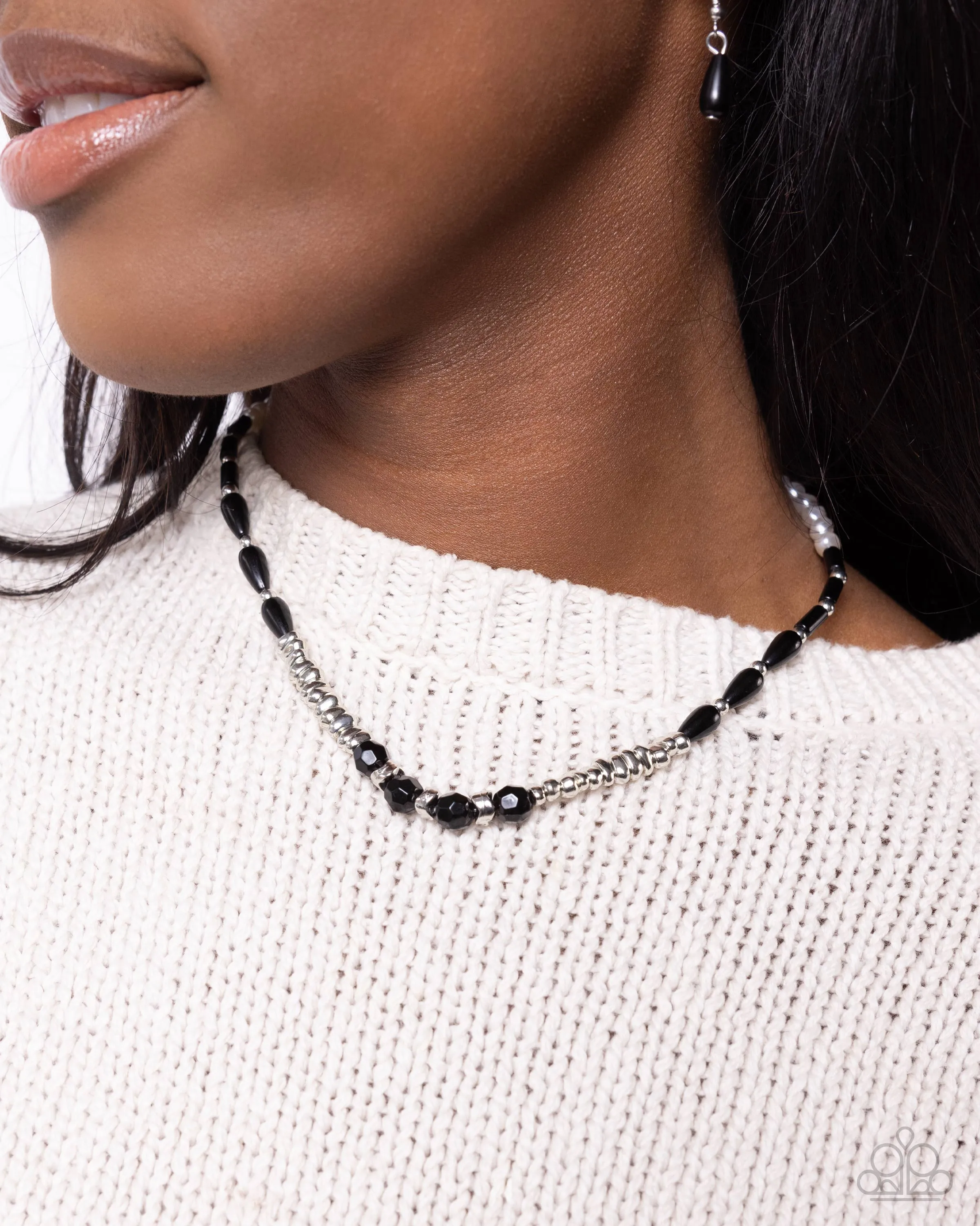 Necklaces Dainty Diversity - Black SET