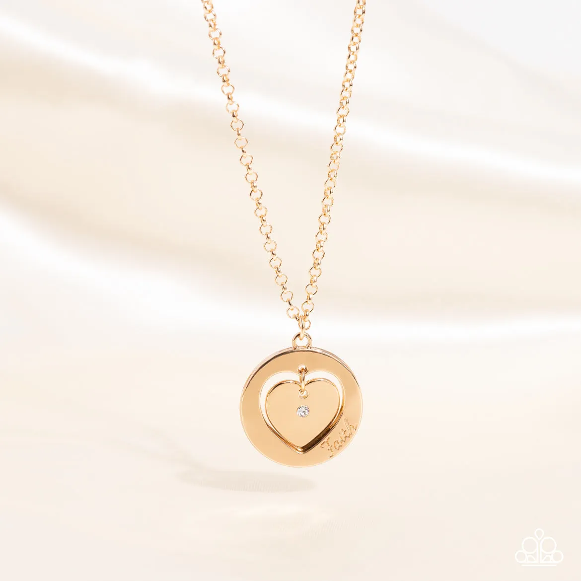 Necklaces Heart Full of Faith - Gold N2317