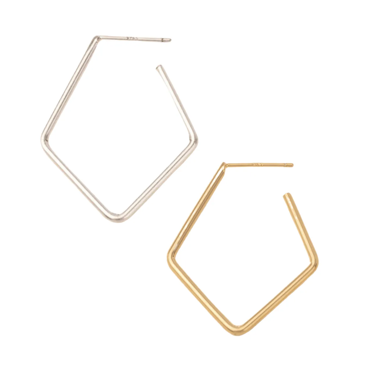 Orion Diamond Hoop Refined Earrings