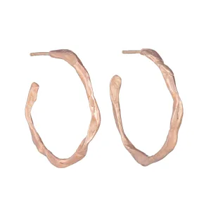 Penzance Hoops 9ct Rose Gold