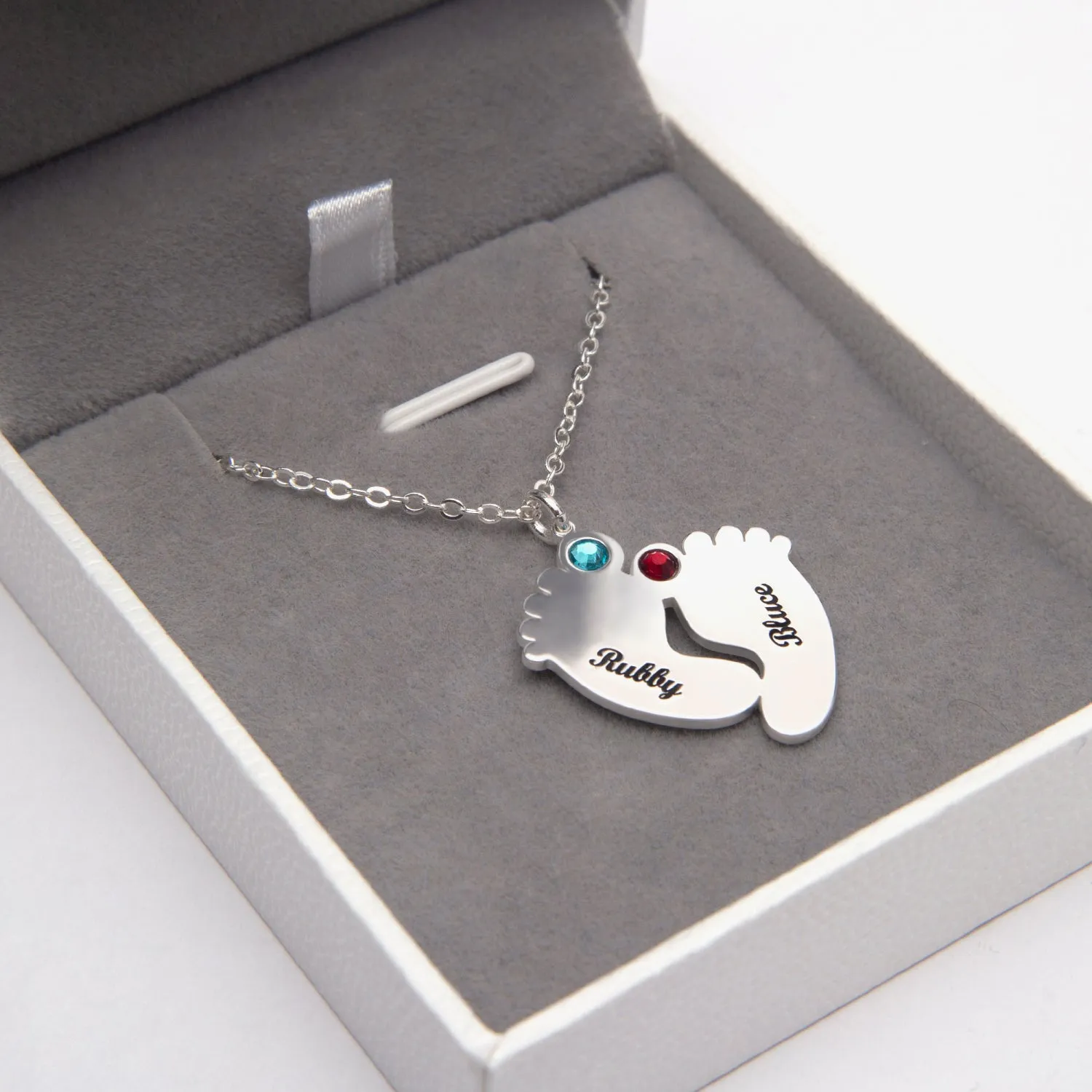 Personalized Footprint Necklace