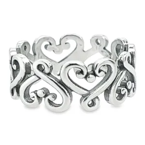 R11 Swirl Heart Ring