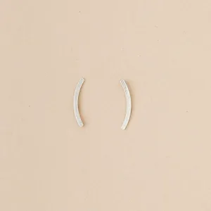 Refined Earring Collection - Comet Curve/Sterling Silver