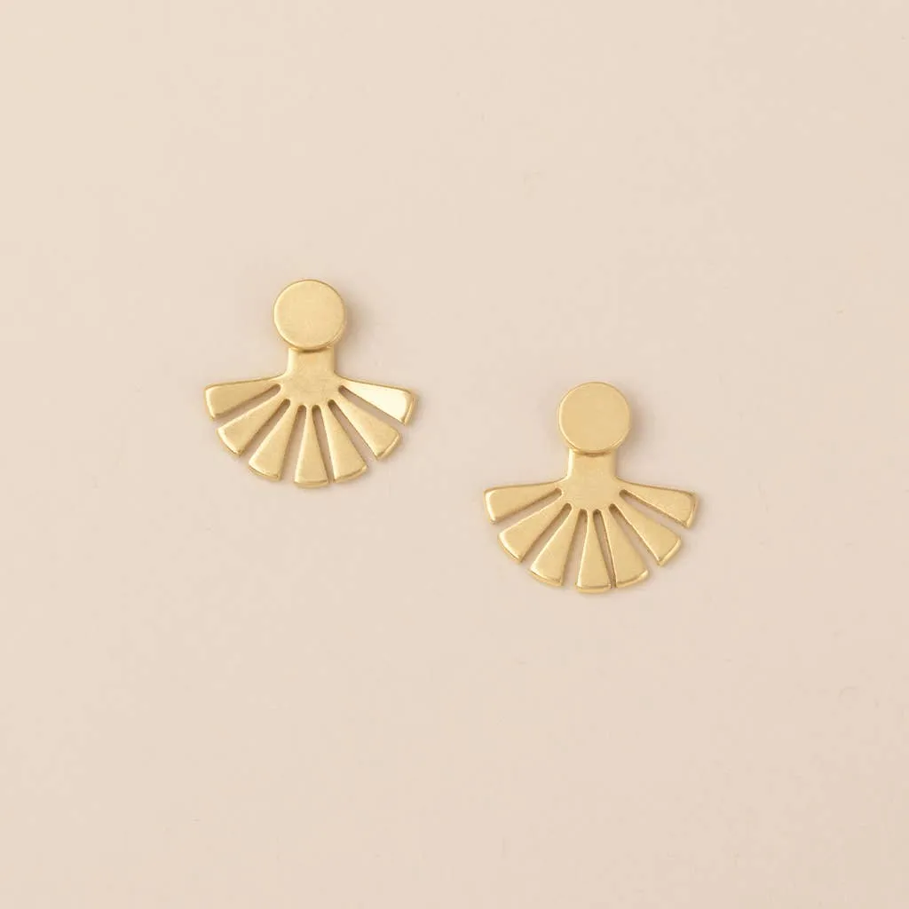 Refined Earring Collection - Sunburst Ear Jacket