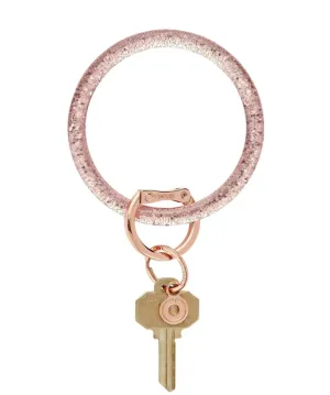 Resin Big O Key Ring - Rose