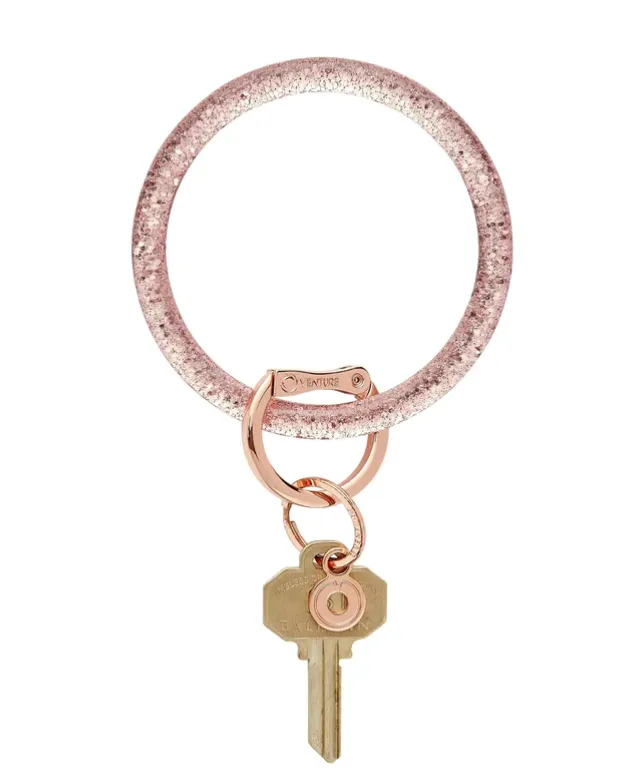 Resin Big O Key Ring - Rose