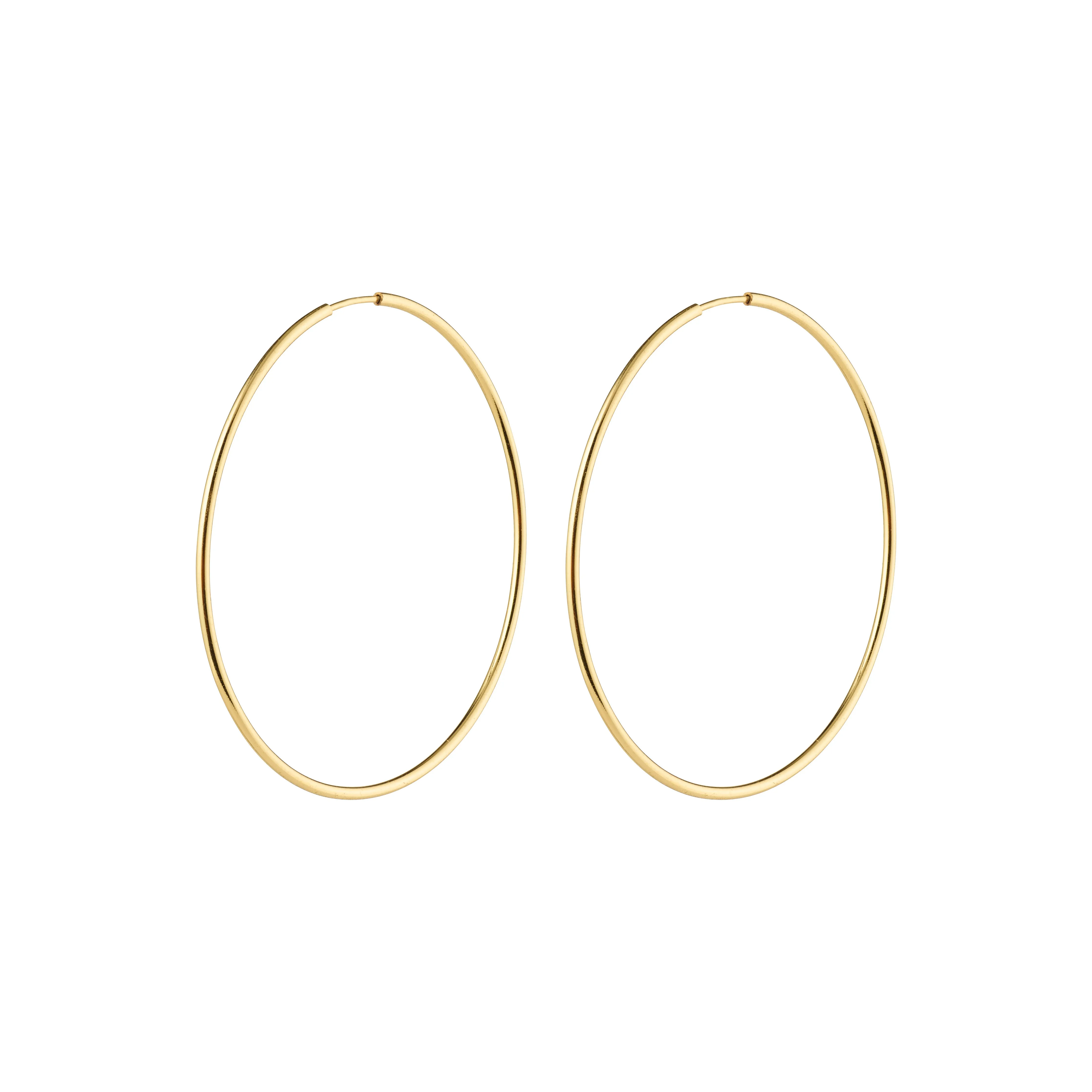 SANNE large hoop earrings gold-plated