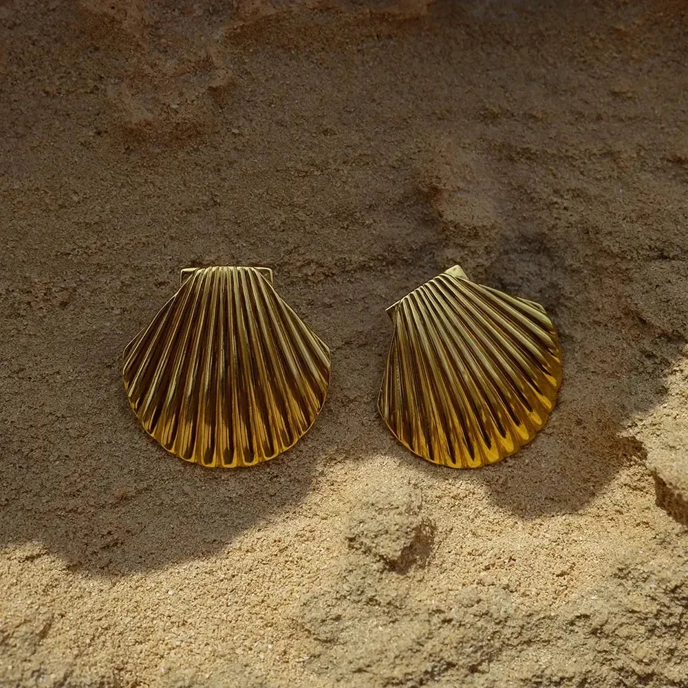 Seashell Clam Earrings