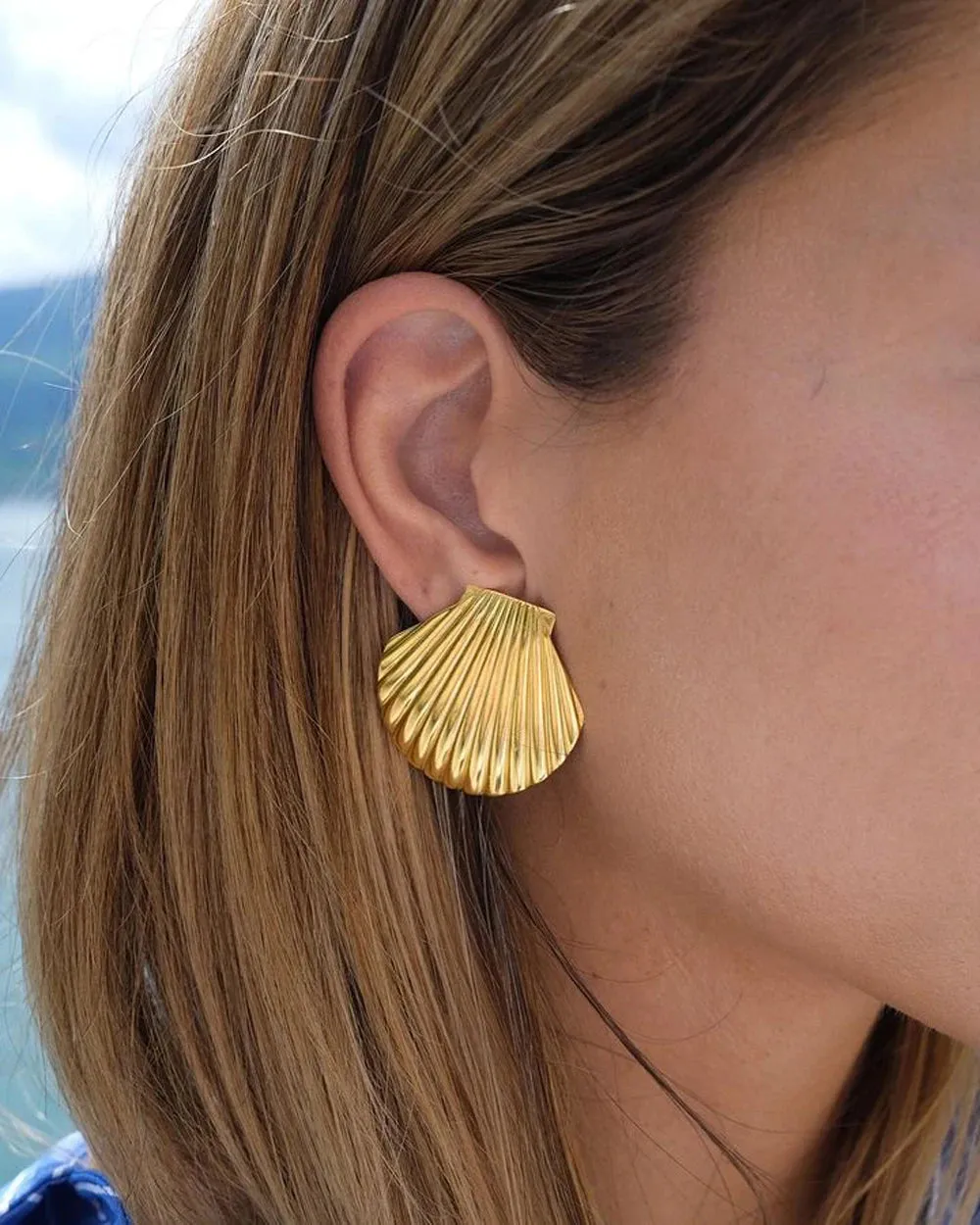 Seashell Clam Earrings