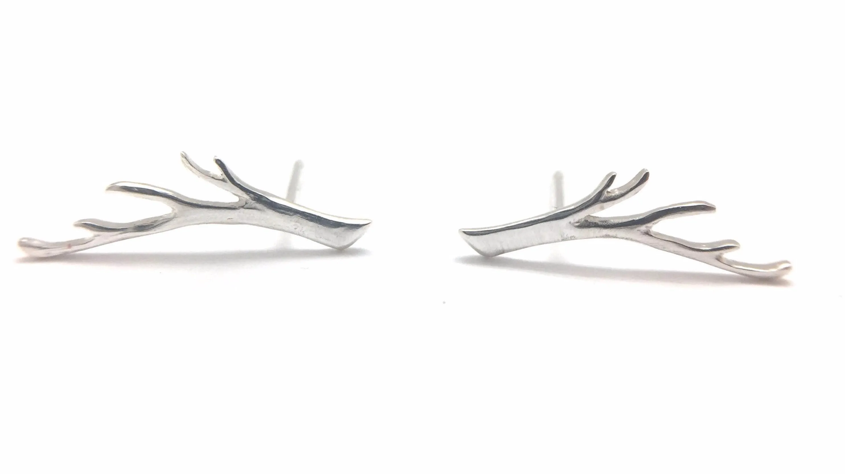 Silver Branch Studs