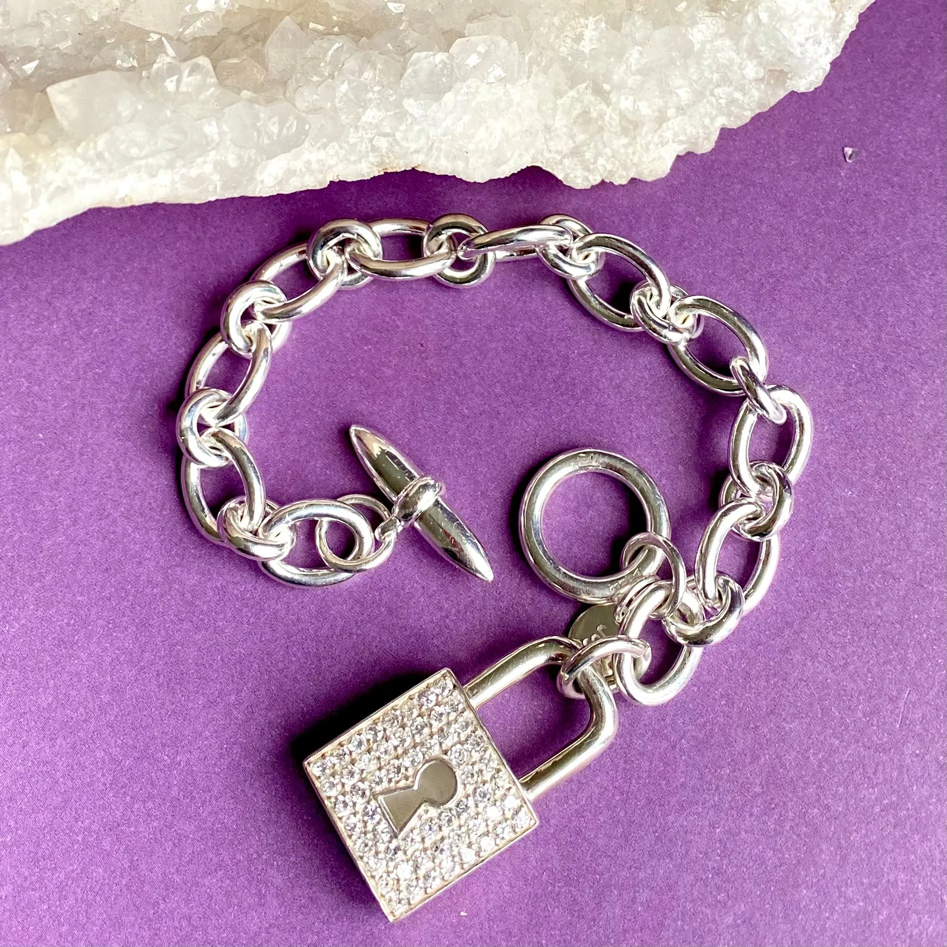 Silver Heavy Joy Everley Bracelet