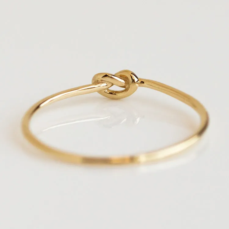 Solid Gold Simple Knot Ring