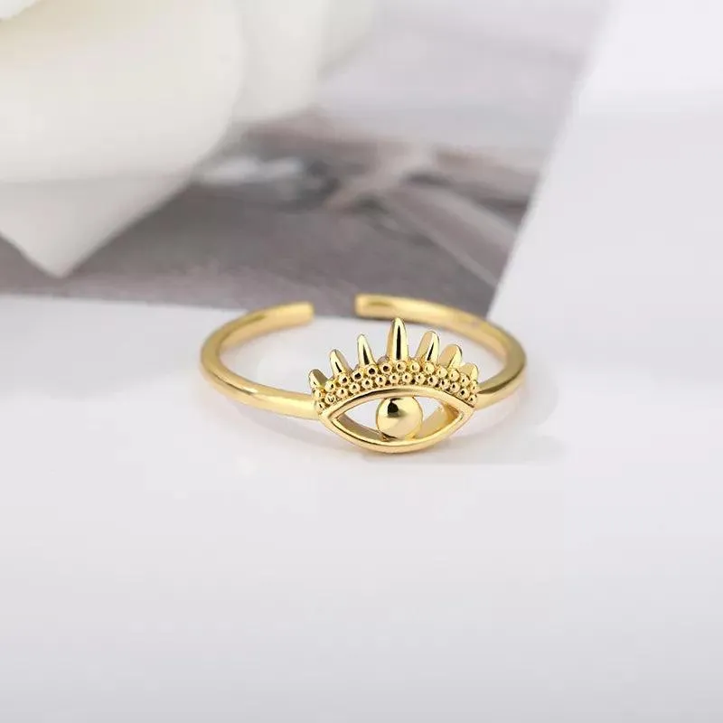 Stainless Steel Sunflower Wedding Rings for Women