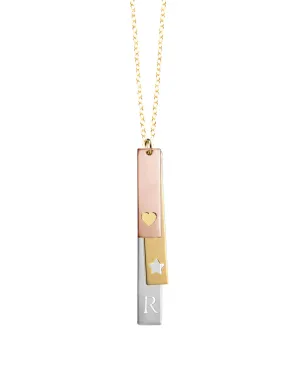 Stella Three Vertical Bar Necklace