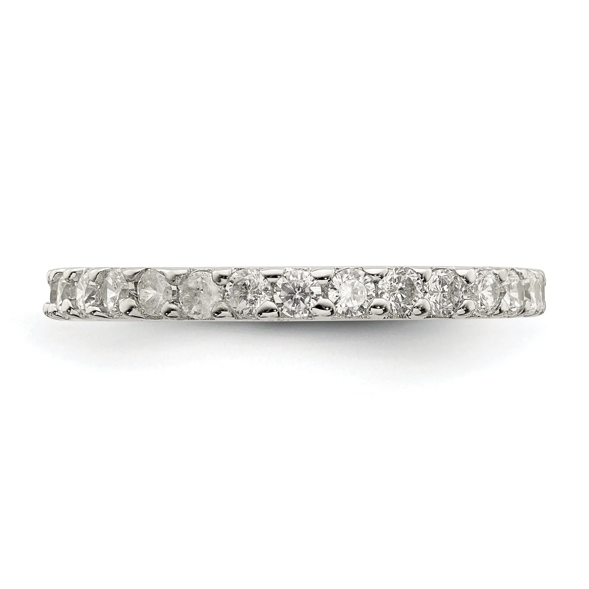 Sterling Silver Cubic Zirconia Anniversary Ring