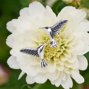 Sterling Silver Hummingbird Studs