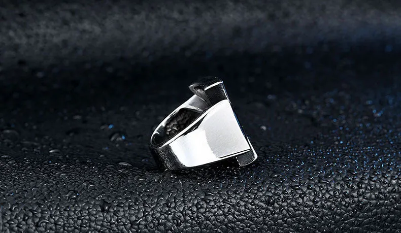 Stylish Titanium Steel Rings for Men - Retro European and American Jewelry Wholesale