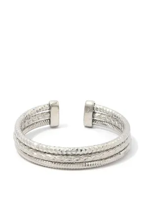 Textured Metal Cuff Bracelet