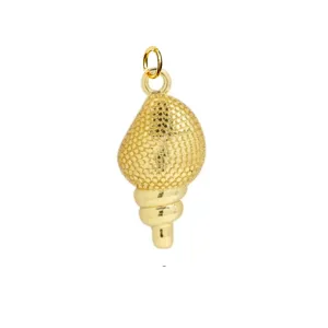 Textured Seashell Charm For Charm Necklace & Bracelet