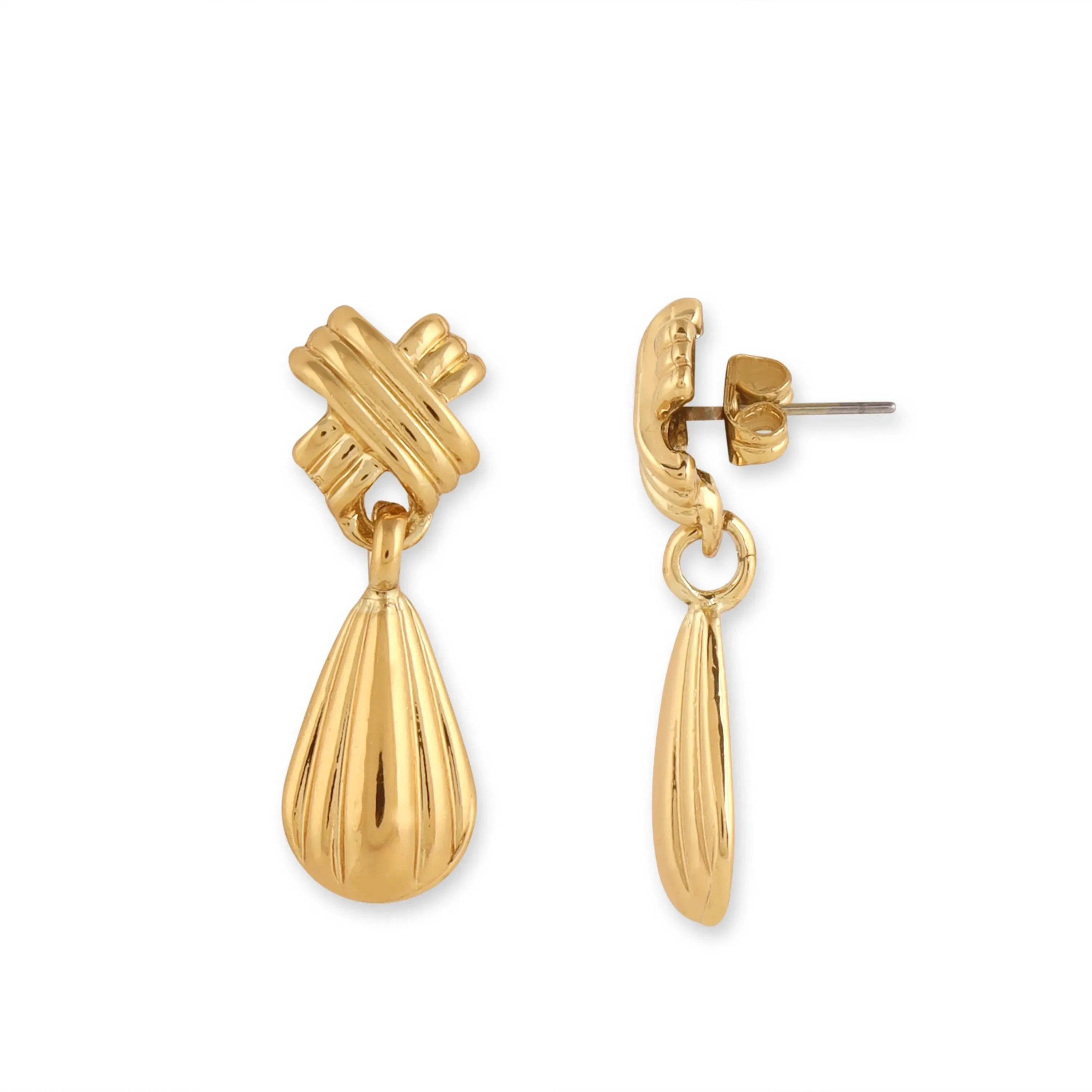 TFC Spitfire Small Gold Plated Dangler Earrings