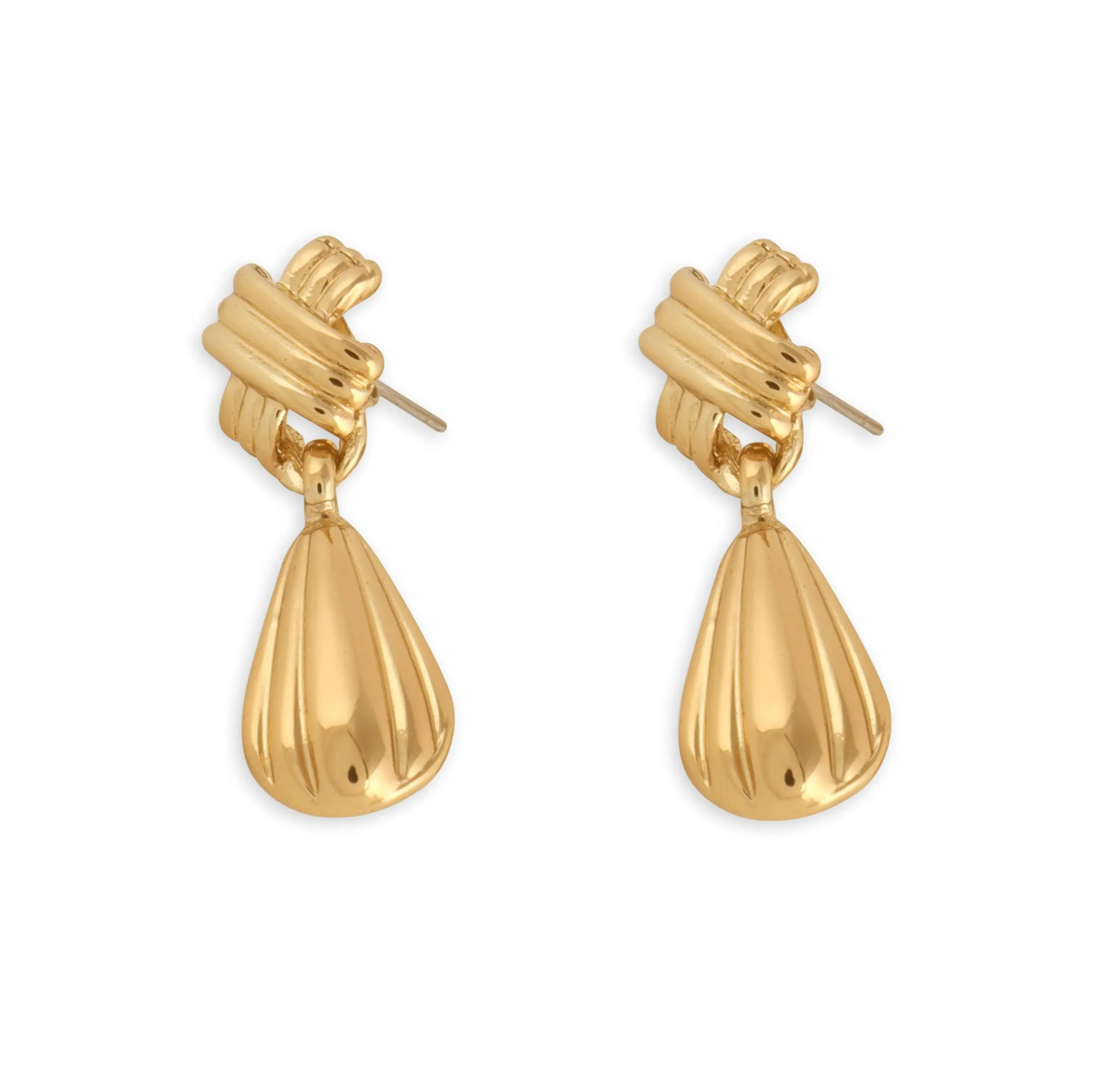 TFC Spitfire Small Gold Plated Dangler Earrings